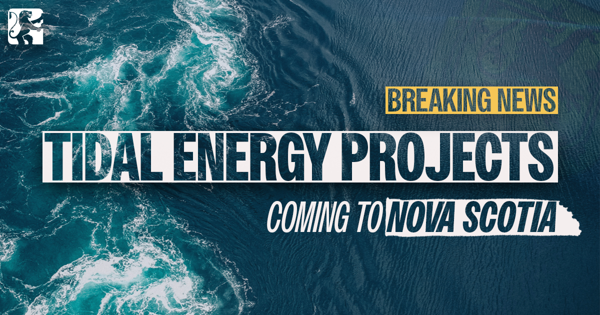 Tidal Energy Projects Coming to Nova Scotia