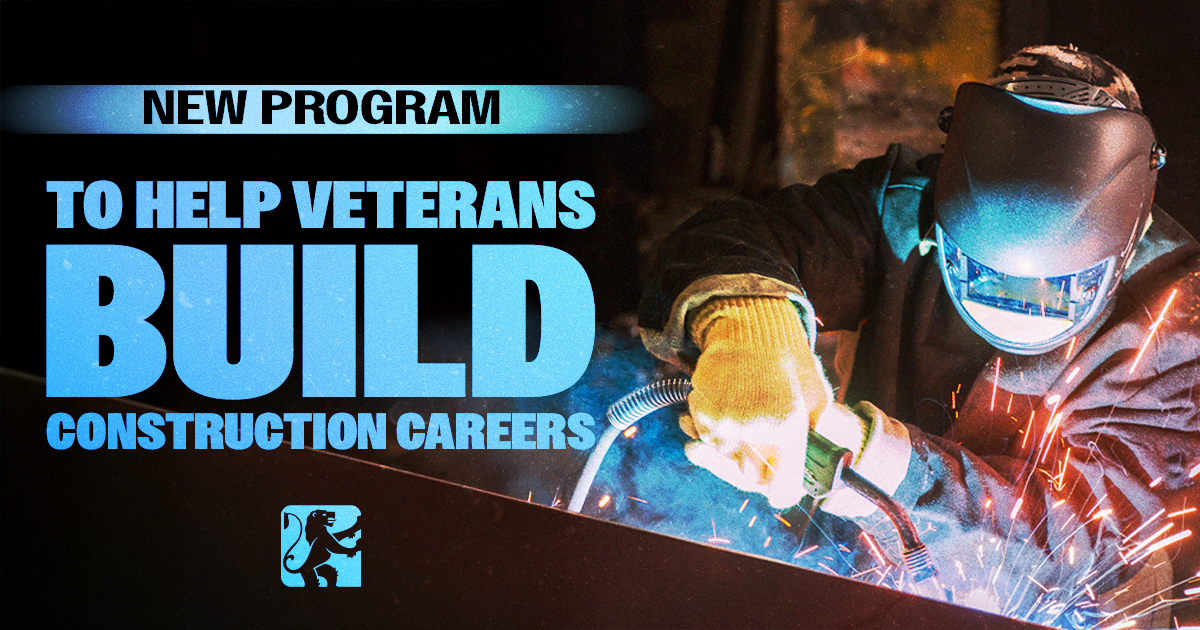 New Program to Help Veterans Build Construction Careers