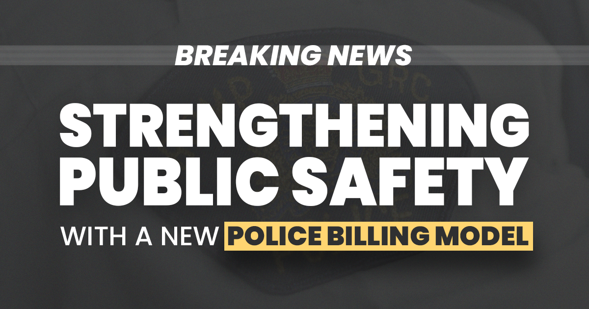 BREAKING: Strengthening Public Safety with a New Police Billing Model