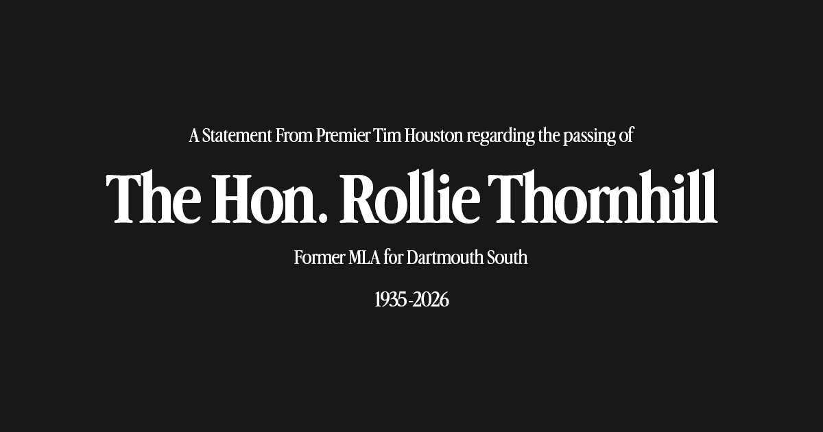 Statement on the Passing of the Hon. Rollie Thornhill